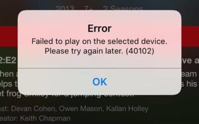 Netflix Error 40102