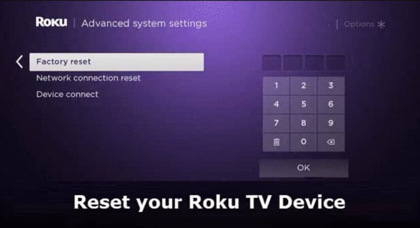 Reset Roku Tv